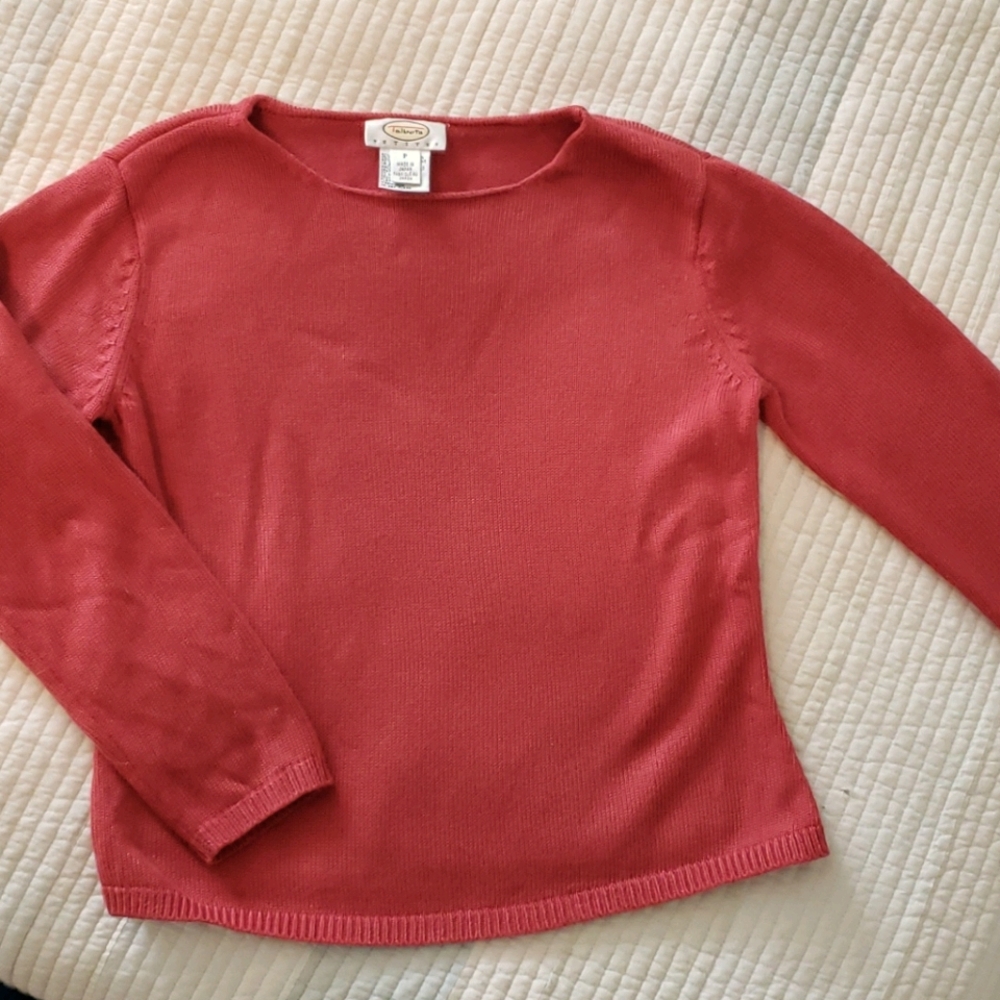 Cute barely worn petite small burnt orange sweater